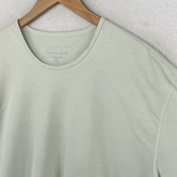 BYLT Shirt Mens XL Drop Cut Signature Premium Basics Athletic Short Sleeve Vapor - Picture 5 of 14